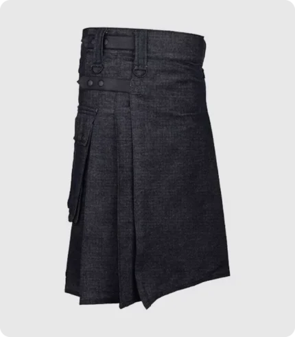 Active Men Denim Utility Kilt