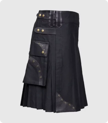 Box Pleated Hybrid Cargo Kilt