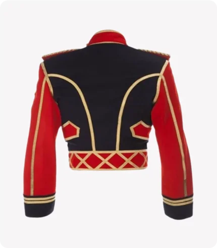 British wool hussar jacket,Michael Jackson leave me alone Military officer Jacket with gold Braiding