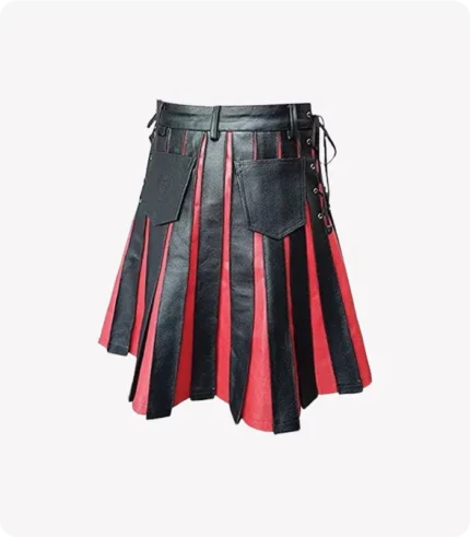 Gladiator Leather Kilt with Front Panels Kilt