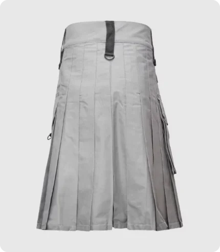 Men Fashion Grey Utility Kilt