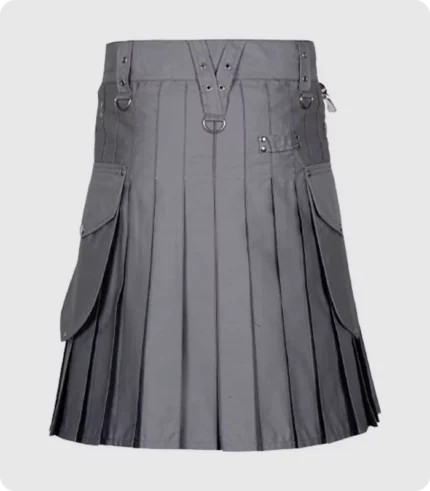 Modern Utility Kilt With Cargo Pockets