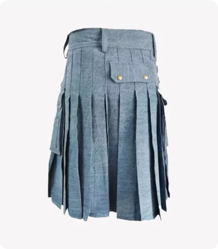 Sky Blue Denim Kilt