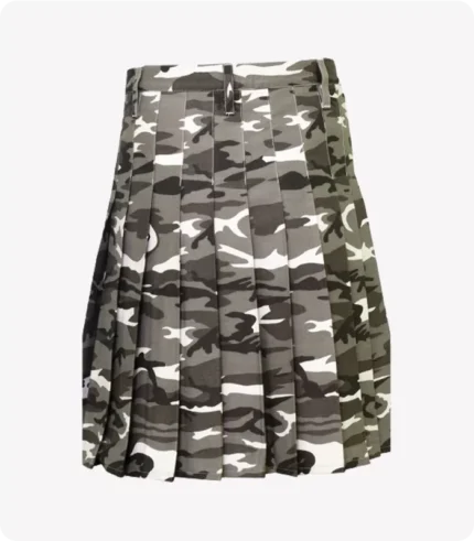 Urban Snow Camouflage Canvas Utility Kilt