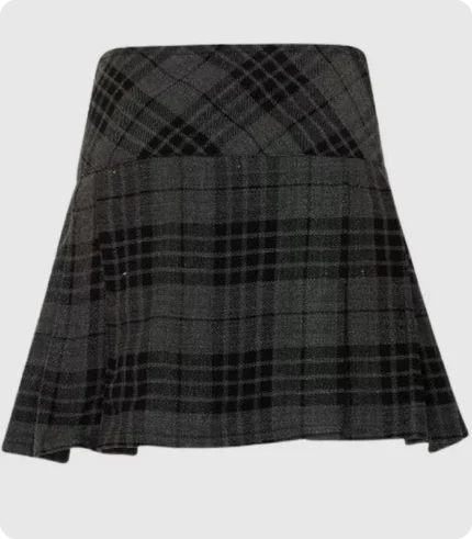 Women Hamilton Grey Tartan Skirt